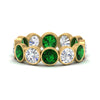 Load image into Gallery viewer, 4.80-carat-eternity-ring-bezel-emerald-in-yellow-gold-FDEWB10558-0.40CTGEMGRANGLE3-NL-YG