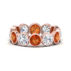 Load image into Gallery viewer, 4.80-carat-eternity-ring-bezel-orange-sapphire-in-rose-gold-FDEWB10558-0.40CTGSAORANGLE3-NL-RG