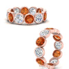Load image into Gallery viewer, 4.80-carat-eternity-ring-bezel-orange-sapphire-in-rose-gold-FDEWB10558-0.40CTGSAORANGLE3-NL-RG