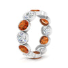 Load image into Gallery viewer, 4.80-carat-eternity-ring-bezel-orange-sapphire-in-white-gold-FDEWB10558-0.40CTGSAORANGLE3-NL-WG