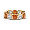 Load image into Gallery viewer, 4.80-carat-eternity-ring-bezel-orange-sapphire-in-yellow-gold-FDEWB10558-0.40CTGSAORANGLE3-NL-YG