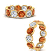 Load image into Gallery viewer, 4.80-carat-eternity-ring-bezel-orange-sapphire-in-yellow-gold-FDEWB10558-0.40CTGSAORANGLE3-NL-YG