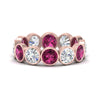 Load image into Gallery viewer, 4.80-carat-eternity-ring-bezel-pink-sapphire-in-rose-gold-FDEWB10558-0.40CTGSADRPIANGLE3-NL-RG