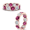 Load image into Gallery viewer, 4.80-carat-eternity-ring-bezel-pink-sapphire-in-rose-gold-FDEWB10558-0.40CTGSADRPIANGLE3-NL-RG