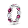 Load image into Gallery viewer, 4.80-carat-eternity-ring-bezel-pink-sapphire-in-white-gold-FDEWB10558-0.40CTGSADRPIANGLE3-NL-WG