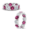 Load image into Gallery viewer, 4.80-carat-eternity-ring-bezel-pink-sapphire-in-white-gold-FDEWB10558-0.40CTGSADRPIANGLE3-NL-WG