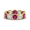 Load image into Gallery viewer, 4.80-carat-eternity-ring-bezel-pink-sapphire-in-yellow-gold-FDEWB10558-0.40CTGSADRPIANGLE3-NL-YG