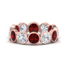 Load image into Gallery viewer, 4.80-carat-eternity-ring-bezel-ruby-in-rose-gold-FDEWB10558-0.40CTGRUDRANGLE3-NL-RG