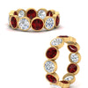 Load image into Gallery viewer, 4.80-carat-eternity-ring-bezel-ruby-in-yellow-gold-FDEWB10558-0.40CTGRUDRANGLE3-NL-YG
