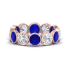 Load image into Gallery viewer, 4.80-carat-eternity-ring-bezel-sapphire-in-rose-gold-FDEWB10558-0.40CTGSABLANGLE3-NL-RG