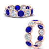 Load image into Gallery viewer, 4.80-carat-eternity-ring-bezel-sapphire-in-rose-gold-FDEWB10558-0.40CTGSABLANGLE3-NL-RG