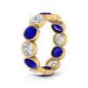 Load image into Gallery viewer, 4.80-carat-eternity-ring-bezel-sapphire-in-yellow-gold-FDEWB10558-0.40CTGSABLANGLE3-NL-YG