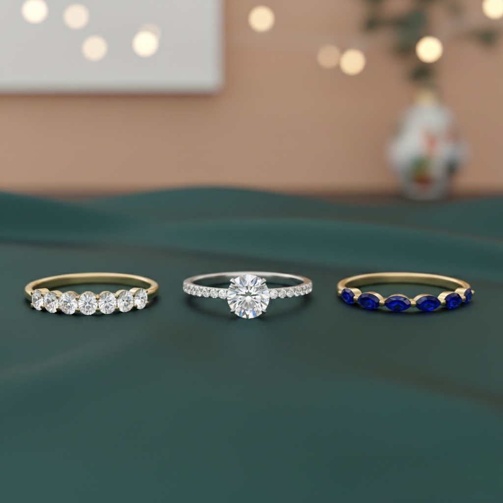 Which Wedding Band Looks Better with a Diamond Engagement Ring?