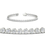 Load image into Gallery viewer, 5.50 Carat Diamond Bezel Set Tennis Bracelet
