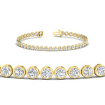 Load image into Gallery viewer, 5.50 Carat Diamond Bezel Set Tennis Bracelet
