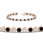 Load image into Gallery viewer, 5-50-carat-diamond-bezel-set-tennis-bracelet
