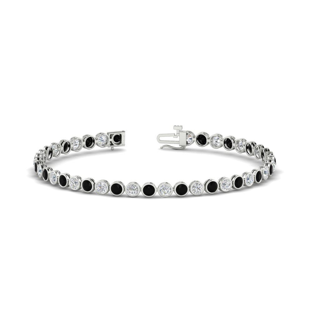 5.50 Carat Diamond Bezel Set Tennis Bracelet