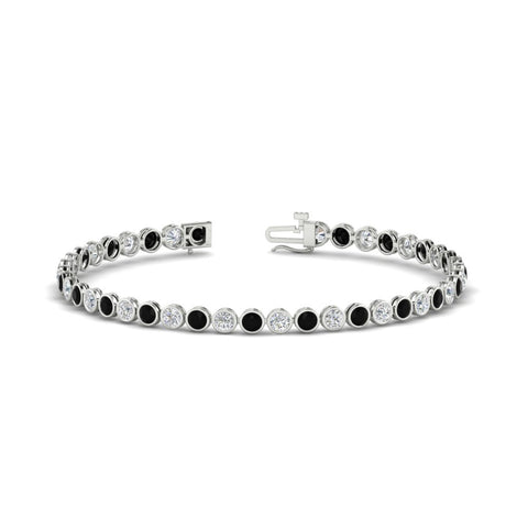 5.50 Carat Diamond Bezel Set Tennis Bracelet