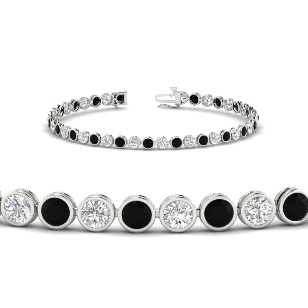 5.50 Carat Diamond Bezel Set Tennis Bracelet