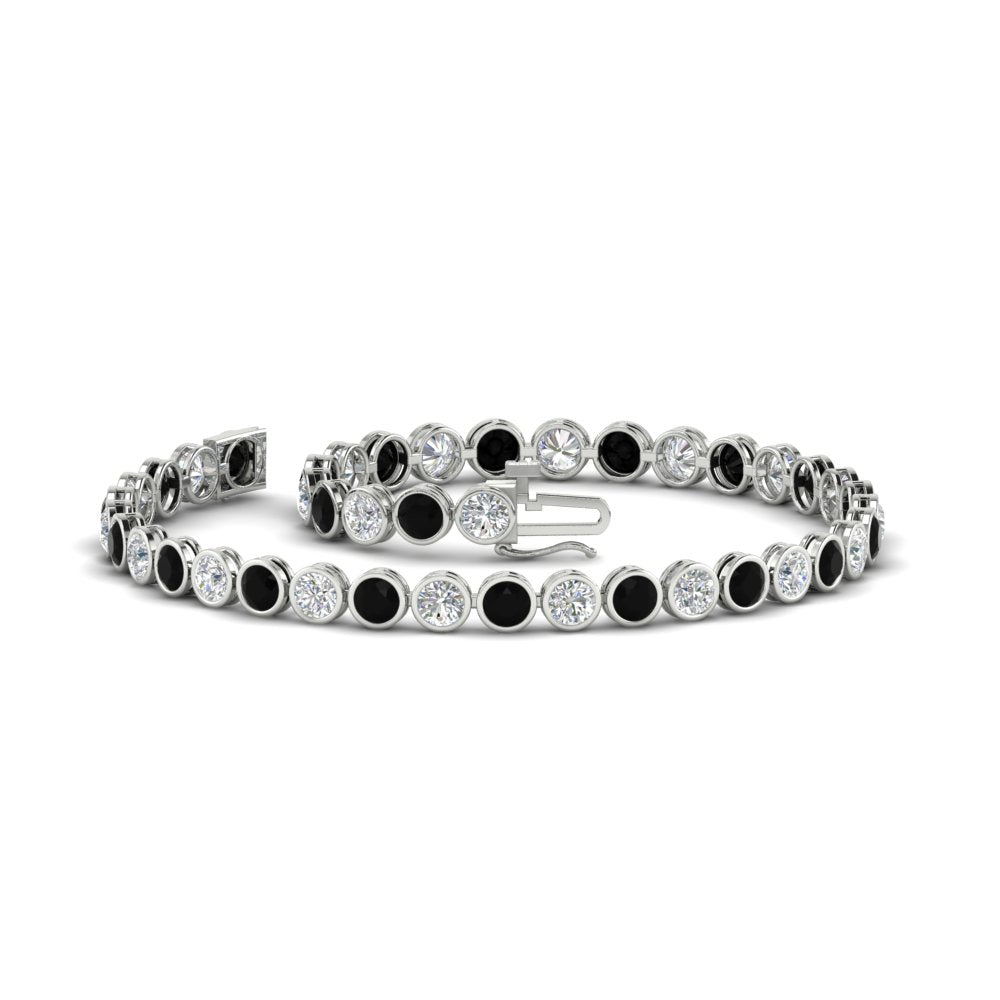 5.50 Carat Diamond Bezel Set Tennis Bracelet
