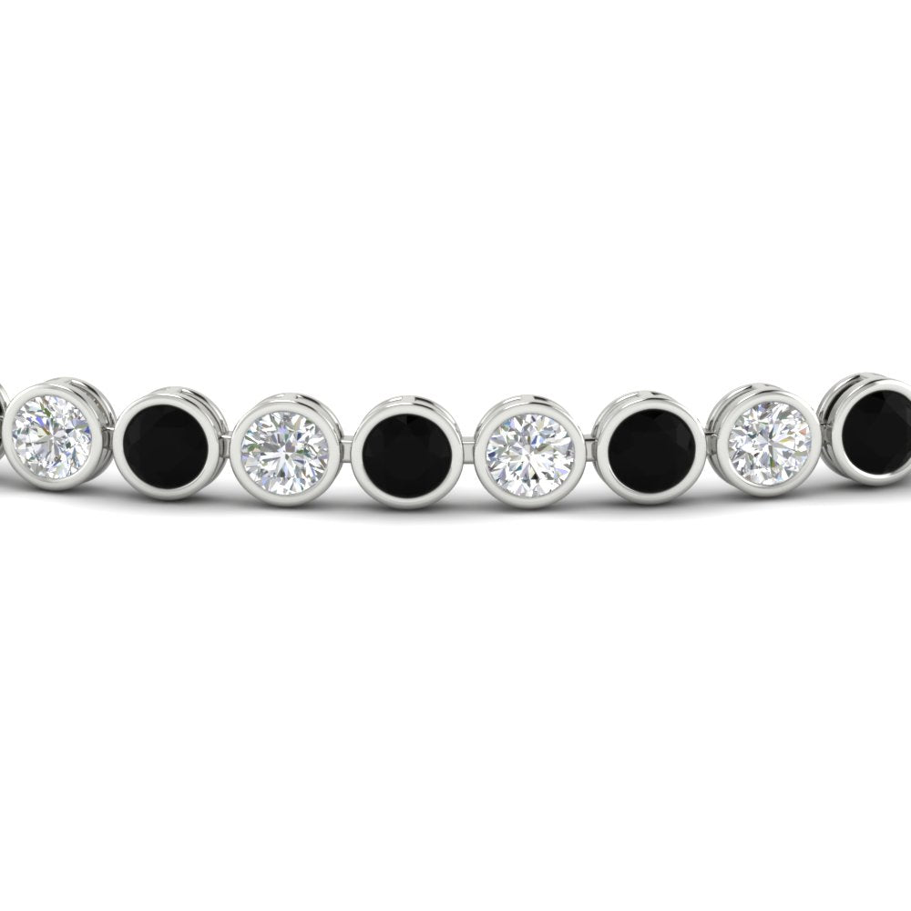 5.50 Carat Diamond Bezel Set Tennis Bracelet