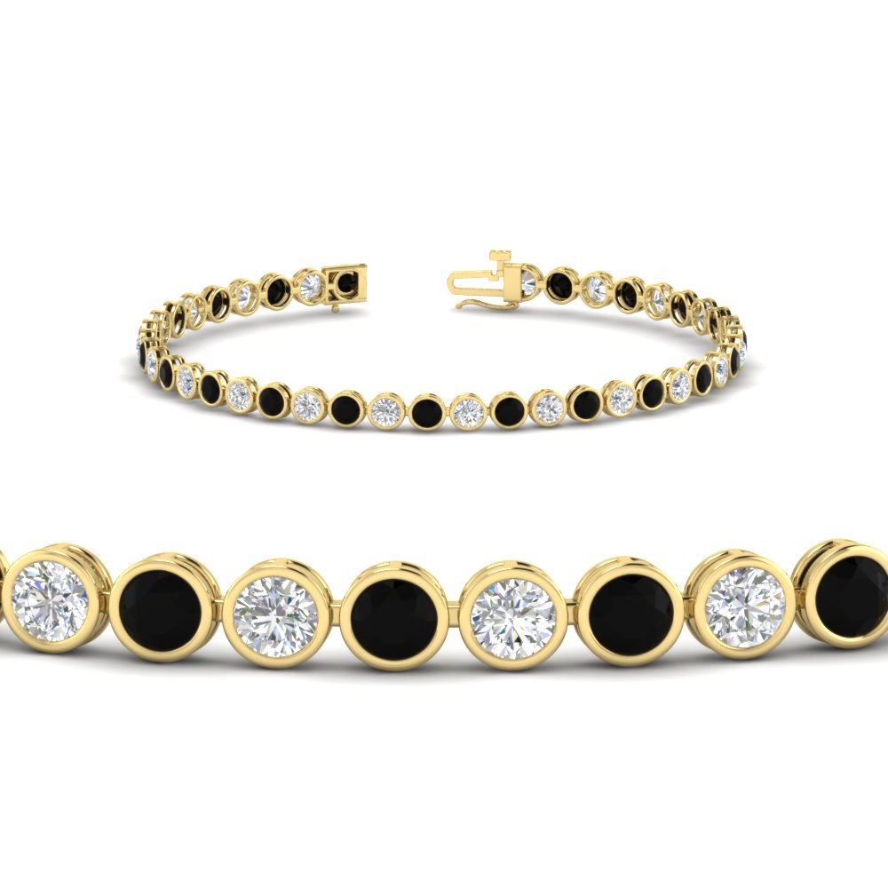 5.50 Carat Diamond Bezel Set Tennis Bracelet