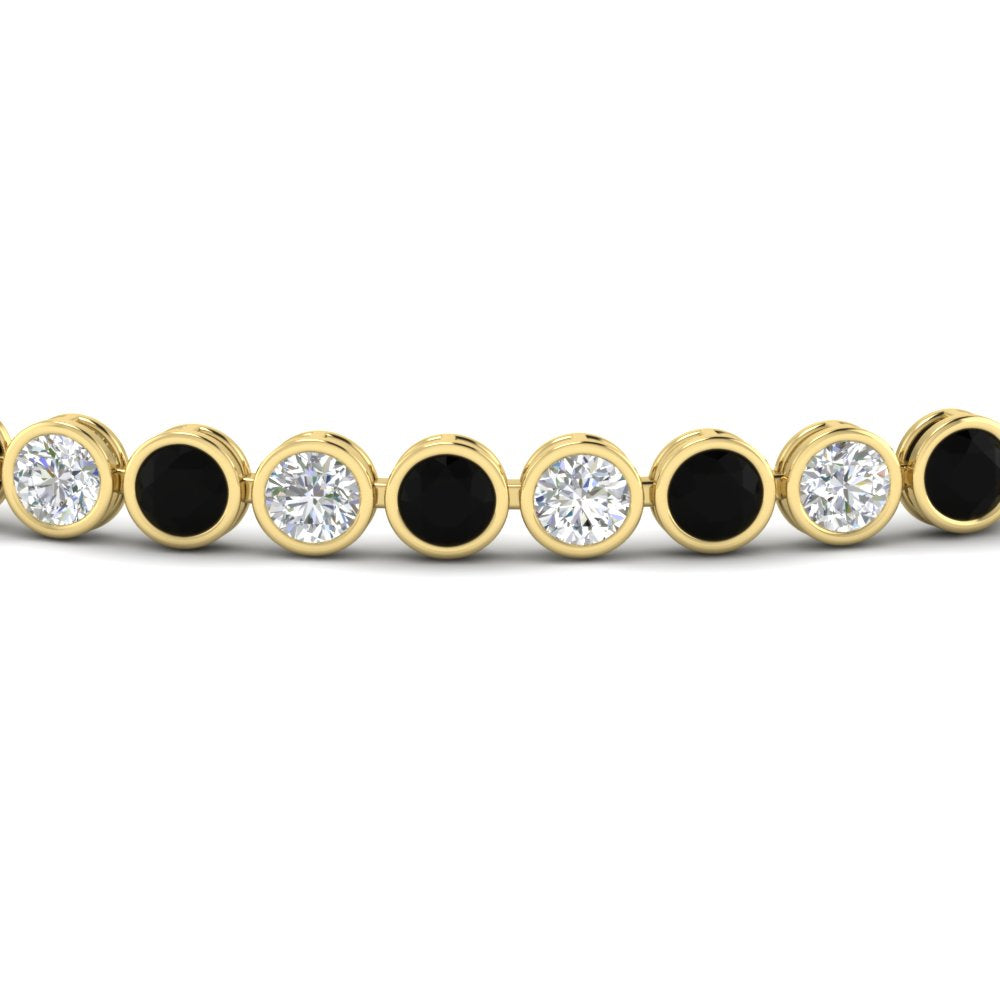 5.50 Carat Diamond Bezel Set Tennis Bracelet