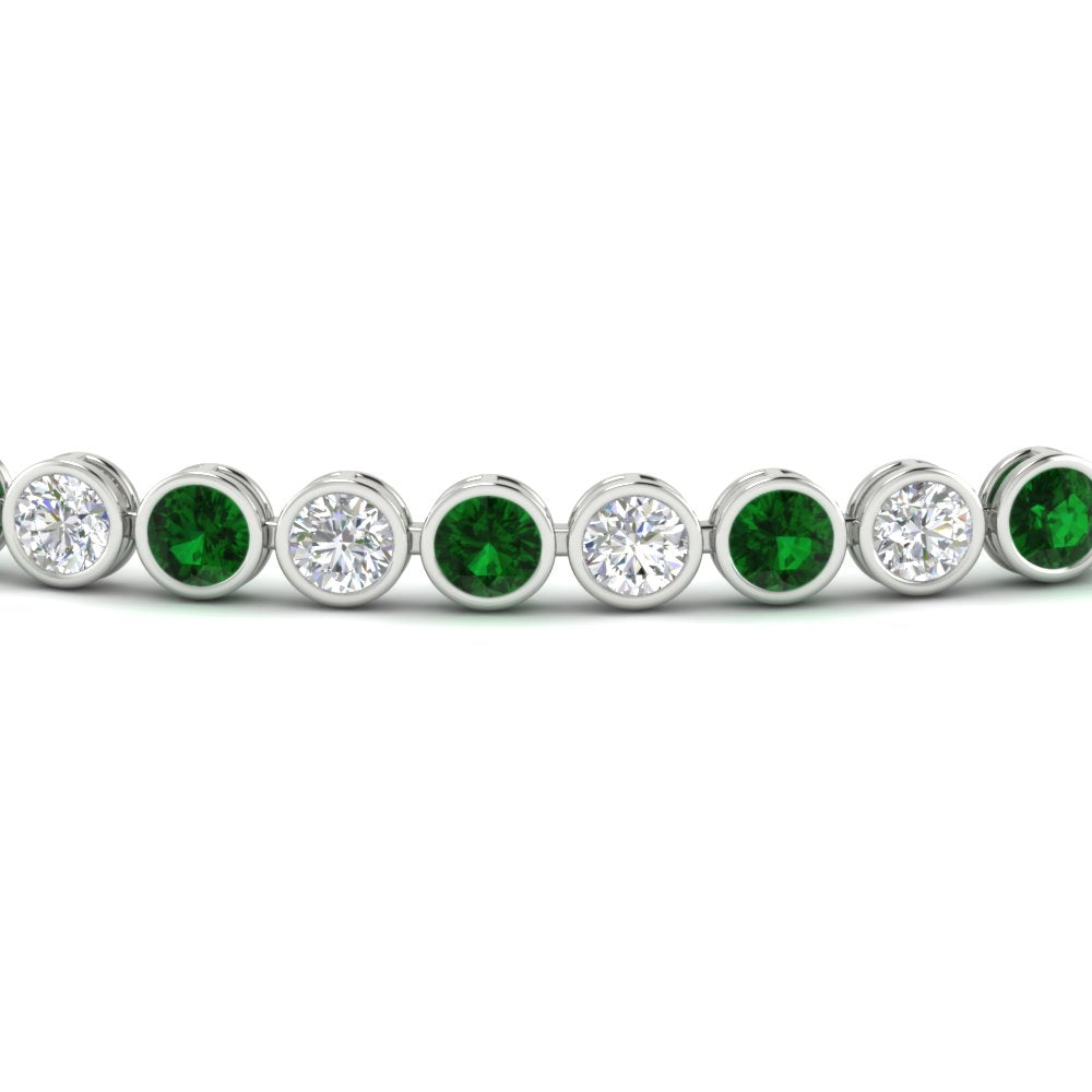 5.50 Carat Diamond Bezel Set Tennis Bracelet