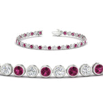 Load image into Gallery viewer, 5.50 Carat Diamond Bezel Set Tennis Bracelet
