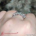 Thumbnail 7 - 5-Stone-Oval-Wedding-Band-3-Carat-In-950-Platinum-FD8008OVB-3.00-CT-11