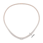 Load image into Gallery viewer, 5-carat-adorable-tennis-diamond-necklace-set-in-FDNK11299RO-ANGLE1-5.00CT-NL-RG