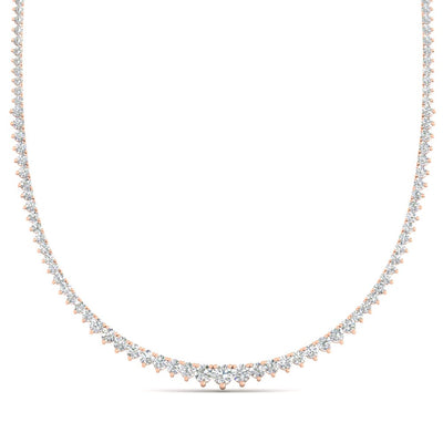 Graduated Diamond Tennis Chain Necklace