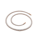 Load image into Gallery viewer, 5-carat-adorable-tennis-diamond-necklace-set-in-FDNK11299RO-ANGLE1-5.00CT-NL-RG