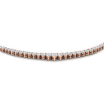 Load image into Gallery viewer, 5-carat-adorable-tennis-diamond-necklace-set-in-FDNK11299RO-ANGLE1-5.00CT-NL-RG