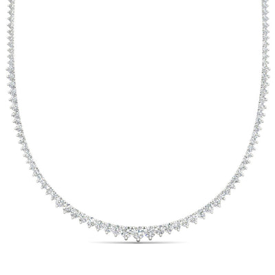 Graduated Diamond Tennis Chain Necklace