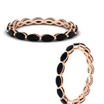 Load image into Gallery viewer, 5-carat-anniversary-east-west-black-onyx-wedding-ring-in-rose-gold-FDEWB8868MQGBLACKANGLE3-5.00CT-NL-RG