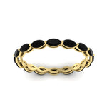 Load image into Gallery viewer, 5-carat-anniversary-east-west-black-onyx-wedding-ring-in-yellow-gold-FDEWB8868MQGBLACKANGLE5-5.00CT-NL-YG