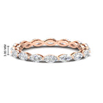Load image into Gallery viewer, 5-carat-anniversary-east-west-diamond-wedding-ring-in-rose-gold-FDEWB8868MQ-5.00CT-NL-RG-HW