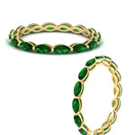 Load image into Gallery viewer, 5-carat-anniversary-east-west-emerald-wedding-ring-in-yellow-gold-FDEWB8868MQGEMGRANGLE3-5.00CT-NL-YG