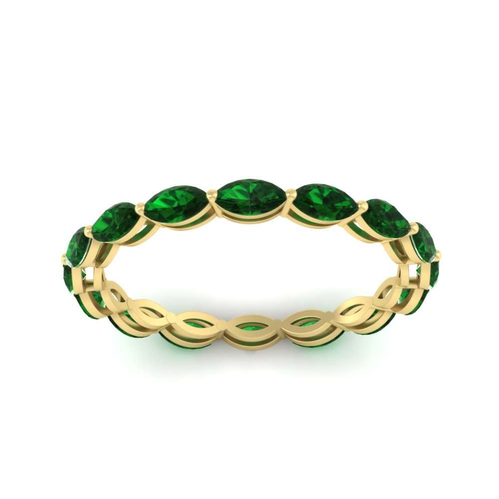 5-carat-anniversary-east-west-emerald-wedding-ring-in-yellow-gold-FDEWB8868MQGEMGRANGLE5-5.00CT-NL-YG