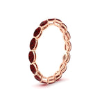 Load image into Gallery viewer, 5-carat-anniversary-east-west-ruby-wedding-ring-in-rose-gold-FDEWB8868MQGRUDRANGLE2-5.00CT-NL-RG