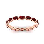 Load image into Gallery viewer, 5-carat-anniversary-east-west-ruby-wedding-ring-in-rose-gold-FDEWB8868MQGRUDRANGLE5-5.00CT-NL-RG