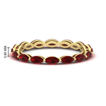 Load image into Gallery viewer, 5-carat-anniversary-east-west-ruby-wedding-ring-in-yellow-gold-FDEWB8868MQGRUDR-5.00CT-NL-YG-HW
