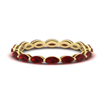 Load image into Gallery viewer, 5-carat-anniversary-east-west-ruby-wedding-ring-in-yellow-gold-FDEWB8868MQGRUDR-5.00CT-NL-YG