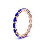 Load image into Gallery viewer, 5-carat-anniversary-east-west-sapphire-wedding-ring-in-rose-gold-FDEWB8868MQGSABLANGLE2-5.00CT-NL-RG