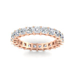 Load image into Gallery viewer, 5-carat-asscher-cut-eternity-diamond-wedding-band-in-rose-gold-FDEWB8321ASANGLE5-5.00CT-NL-RG
