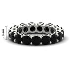 Load image into Gallery viewer, 5-carat-black-diamond-eternity-band-ring-in-white-gold-FD11249ROBGBLACK-5.00CT-NL-WG-HW
