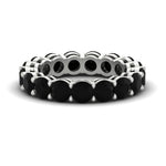 Load image into Gallery viewer, 5-carat-black-diamond-eternity-band-ring-in-white-gold-FD11249ROBGBLACK-5.00CT-NL-WG

