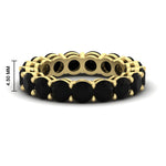 Load image into Gallery viewer, 5-carat-black-diamond-eternity-band-ring-in-yellow-gold-FD11249ROBGBLACK-5.00CT-NL-YG-HW
