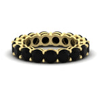 Load image into Gallery viewer, 5-carat-black-diamond-eternity-band-ring-in-yellow-gold-FD11249ROBGBLACK-5.00CT-NL-YG
